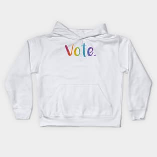 "Vote." (Rainbow Gradient) Kids Hoodie